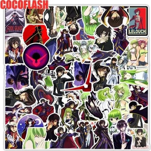10/50Pcs/lot Cartoon Anime CODE GEASS Lelouch Of The Rebellion Graffiti Sticker For Suitcase Case Laptop Mixed Luggage Pikachu