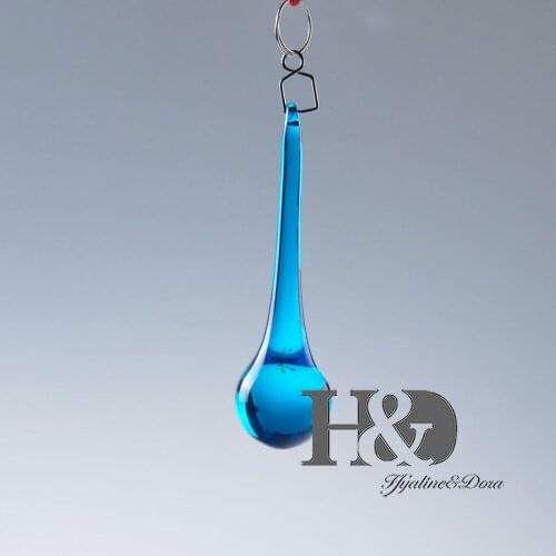 10pcs/lot Sky blue Raindrop Design K9 Crystal Chandelier Parts 20*80mm Wedding Event & Party Supplies Home Decoration Fengshui