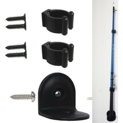 5 Set Fishing Rod Storage Clip Storage Holders Fishing Rod Storage Rack W/ Screw