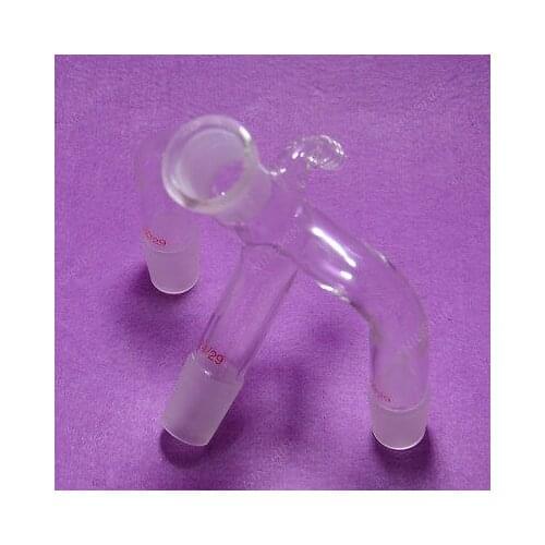 Glass Receiver Adapter,24/29,side Arm,lab Glassware Distillation Cow Receiver