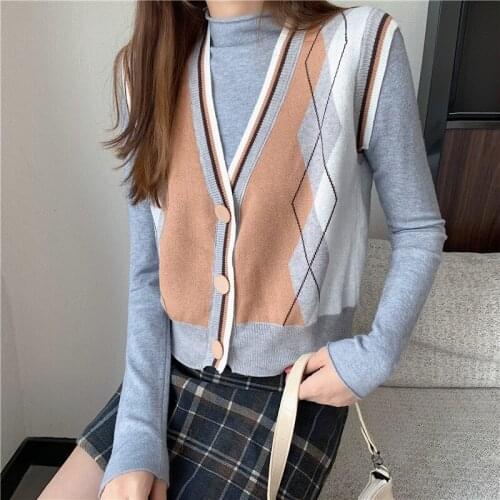 AUFYSO Women's Knitted Vests