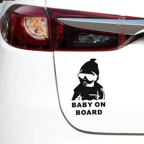 14x9cm "Baby on Board" Safety Sign Car Decals Stickers for Cadillac XTS SRX ATS CTS/Renault Koleos Fluenec Latitude