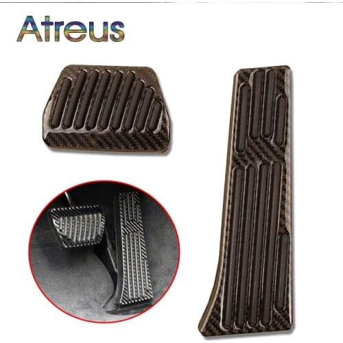 Carbon Fiber Car Accelerator Brake Pedals Plate For BMW E46 E39 E90 E60 E36 F30 F10 E34 X5 E53 E30 F20 X3 X4 X6 X1 Accessories