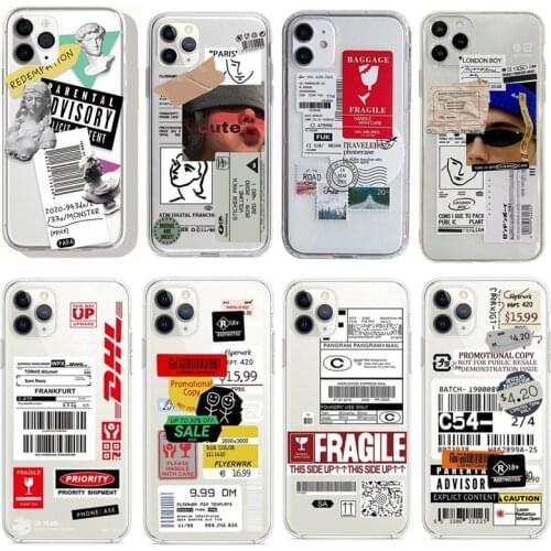 [Ready Stock & COD] Clear Transparent FOR iphone 11 case 12 Pro Max 7 8 X XS 6 6S Mini Case Silicon TPU Covers