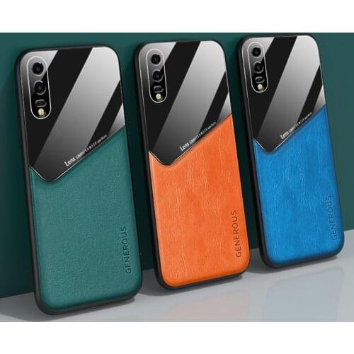 Business Magnetic Case for Huawei P40 P40 Pro Plus P30 Lite P20 Pro Leather Mirror Glass Phone Cover for Honor 20 20S 30S 30 Pro