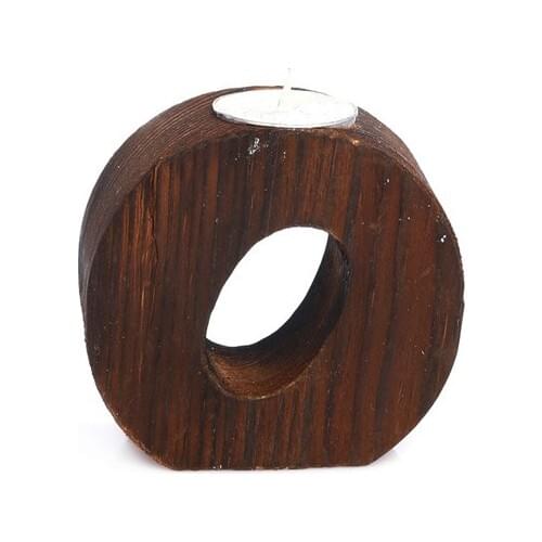 Pony Bed Wood Decorative Letter O Candle holder