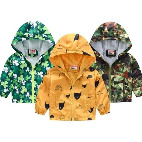 Children Jackets Spring Girls Coat Autumn Kids Jacket Boys Outerwear Coats Active Boy Windbreaker Baby Clothes Clothing 2-6 Year