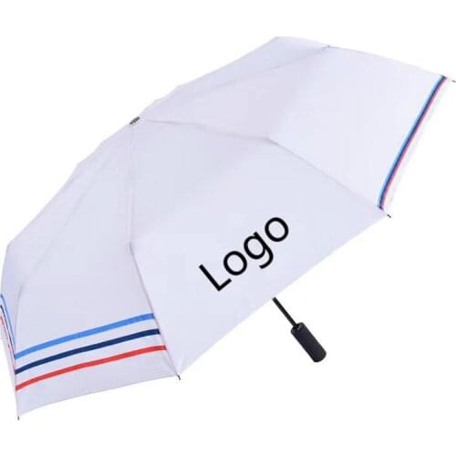 For BMW Black Umbrella 4S Shop Gift Pure Black Automatic Umbrella M Series High Quality Waterproof Umbrella