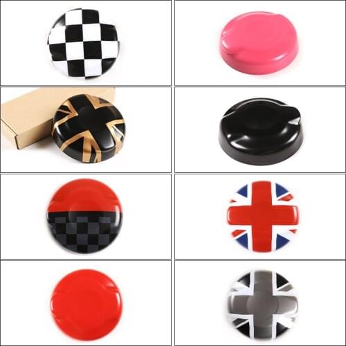 For mini cooper F54 F55 F56 2014-2017 Various styles of car fuel tank cap protection stickers car accessories 8 style