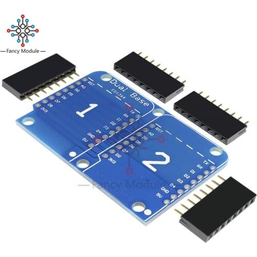 Double Socket Dual Base Shield for Wemos D1 Mini NodeMCU ESP8266 Diy PCB D1 Expansion board