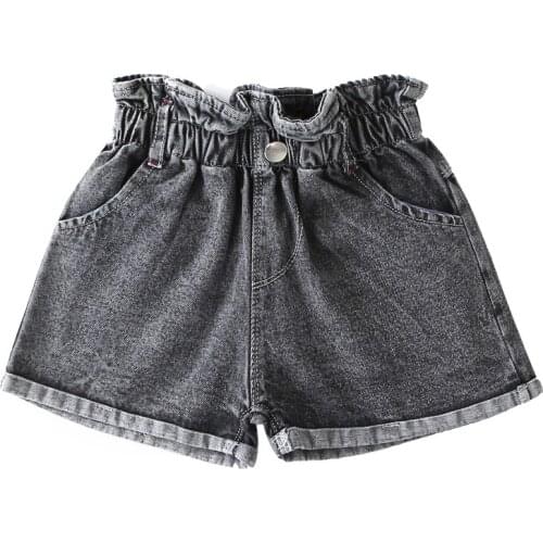 YourSeason Teenage Girls High Waist Jeans Shorts Summer Loose Blue Denim Pants Fashion Toddler Girls Loose Short Trouser
