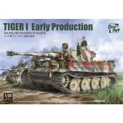 Border BT-010 1/35 Tiger I Early Production - July to August 1943 Kursk Plastic Model Building Kit