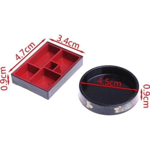 DIY Fast Food Toys Doll House Ingbaby Children Toys Mini Rice Fries Lunch Boxes Doll House Miniatures 1:12 Accessories