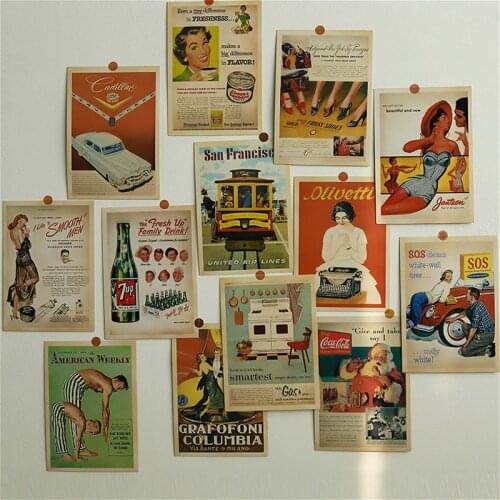 32pcs Retro Old Photo Postcard Classic Dairy Album Wall Decoration Poster Vintage Collectible Greeting Card Stationery Gift
