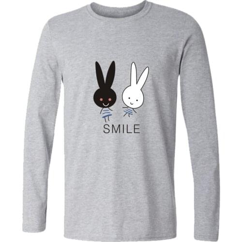 LUCKYFRIDAYF latest fashion Kawaii Rabbit t-shirts women men t shirts casual tee shirt long sleeve funny t-shirt sweatshirt tops
