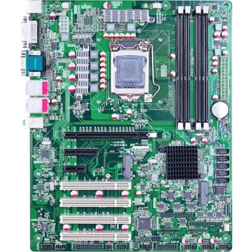 Grade ATX motherboard LGA1155 Intel Core i7/i5/i3/Pentium ATX with DVI/VGA,6USB Dual LAN, DDR3