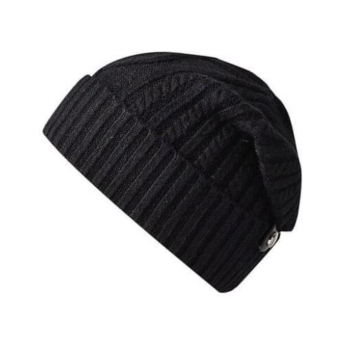 Fashion Curled Knitted Solid Color Hat to Keep Warm Street Hip-hop Men And Women Multicolor Wool Sports Toe Cap Cold Hat2021