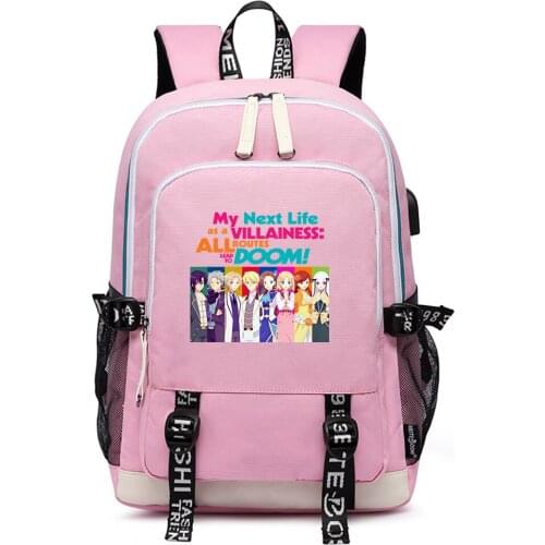 My Next Life as a Villainess: All Routes Lead to Doom Oxford School Bags Cartoon Women Travel Backpack Unisex Laptop Bagpack
