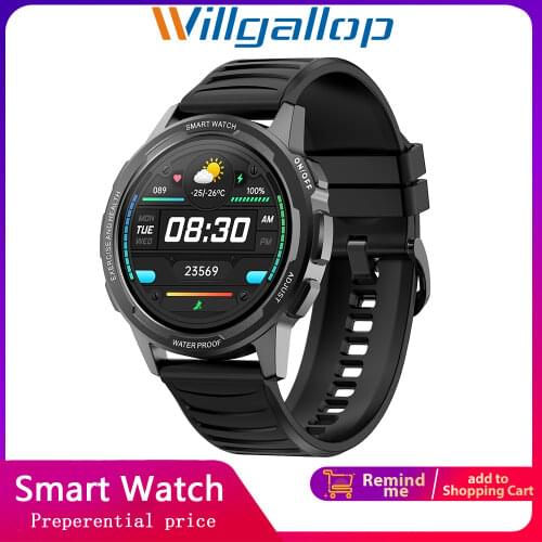 360*360 HD Large Screen IP68 Waterproof Temperature Blood Pressure Oxygen GPS Tracker Men Women 24H heartrate Smartwatch