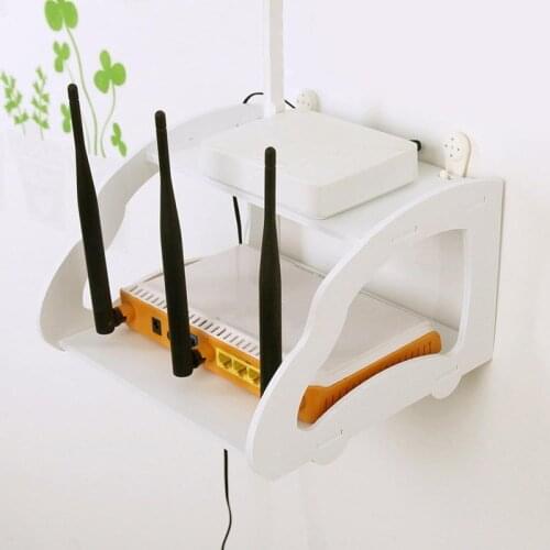 Wall Mount Wifi Router Storage Rack MagicTelephone Storage Rack Set-top Box Router Rack Living Room Storage Holder