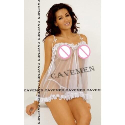 Gentle Perspective Camisole*1077*Ladies sexy G-string T-back Teddy Bikini Boxer Triangle Pajamas Suit Free Shipping