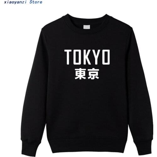 2020 New Fashion Brand Mens Hoodies Harajuku unisex Tokyo City Printing Pullover Sweatshirts Hip Hop Streetwear pullovers