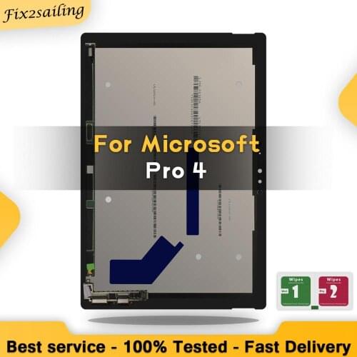 New 100% LCD Display Touch Screen Digitizer Sensors Assembly Panel Replacement For Microsoft Surface Pro 4 1724 12.3 Inch Pro4