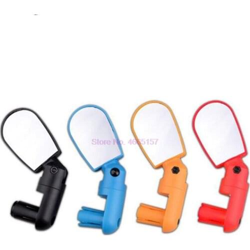 By DHL 100pcs Cycling Road Mountain Bike Handlebar Wide Angle Rear Rotate View Mirrors Bike Rearview Mirror Bicycle Accessories
