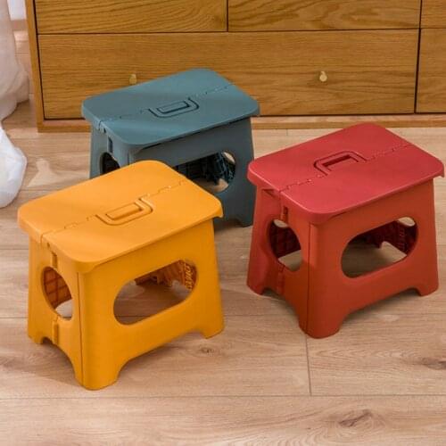 Plastic Folding Step Stool Home Train Outdoor Storage Foldable Outdoor Storage Foldable Kids holding stool camping pf01905