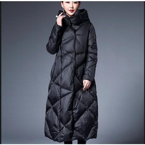 Fur CollarWomen Down Coat Long Winter Coat Plus Size Winter Down Jacket Custom made Any SIze Reserved for Daciana Deng