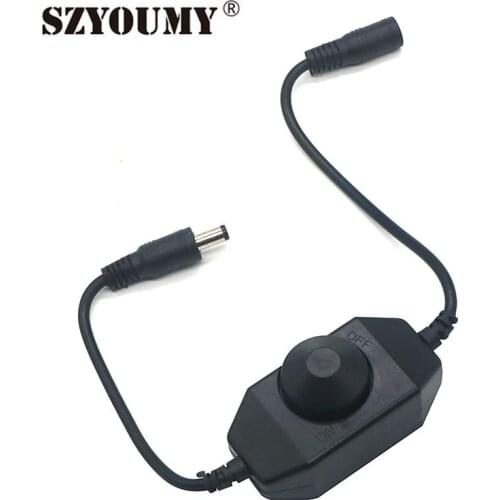 SZYOUMY Led Dimmer switch Brightness Adjust controller for DC 12-24V single color led strip Dimming