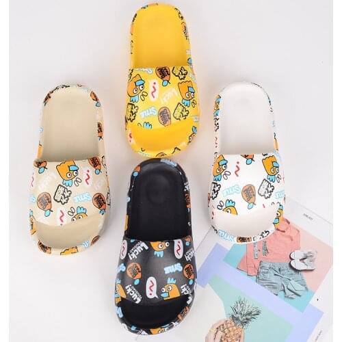 2021 Summer Men Flip Flops Slippers Graffiti Pattern Soft Sole House Slippers Outdoor Cartoon Slippers Beach Platform Slides Men