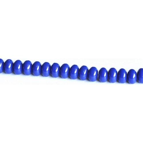 Dark blue resin beeswax 8*5mm rondelle abacus shape fit necklace bracelets spacer loose beads jewelry making 15inch/strandB77