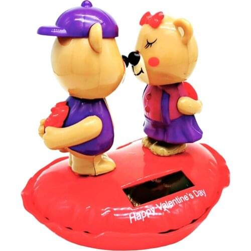 Solar Dancing Toys Solar Powered Shaking Head Dancing Car Ornament Dashboard Decoration Housewarming Gift