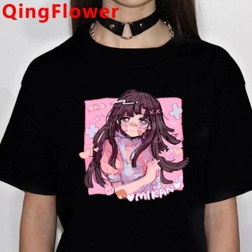 Ouma Kokichi Danganronpa Mikan Tsumiki Danganronpa V3 female japanese ulzzang tumblr harajuku kawaii streetwear tshirt vintage