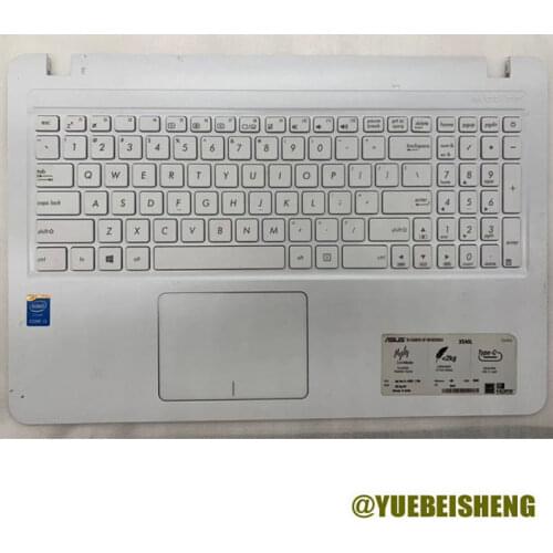 YUEBEISHENG 95%New For ASUS X540S X540L A540L K540L A540UP X540SA X540L palmrest upper cover US keyboard Touchpad,White