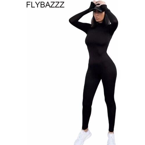 2020 New Sports Gym Yoga Running Sets Jumpsuit Women Elastic Casual Fitness Sporty Rompers Long Sleeve Activewear Skinny Outfits