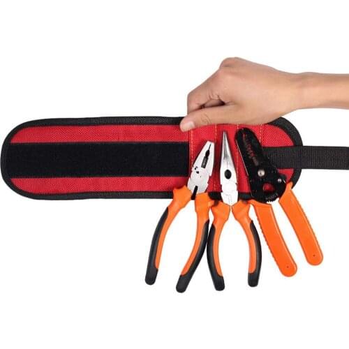 1680D Ballistic Polyester Magnetic Wristband Super Strong Magnets Adjustable Size Fits for Men and Women