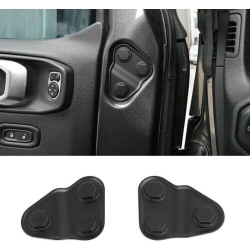 2Pcs Door Screw Protective Cover Anti-Rust Waterproof for Jeep Wrangler JL 2018-2020 Accessories Car Tnterior Parts