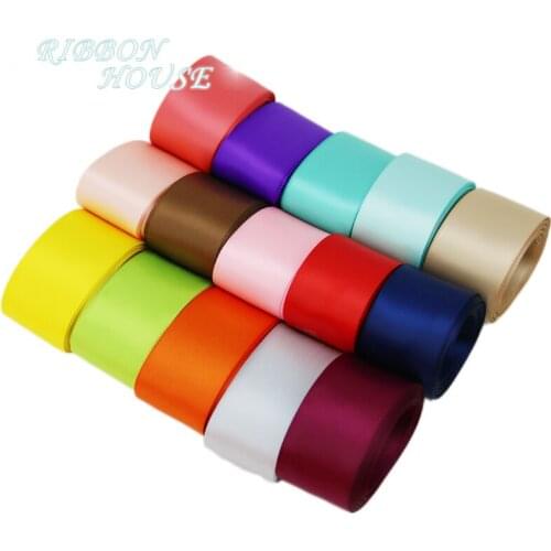 5 meters/lot) 40mm Double Face Satin ribbon wholesale Christmas DIY hair accessories wedding decoration Ribbons