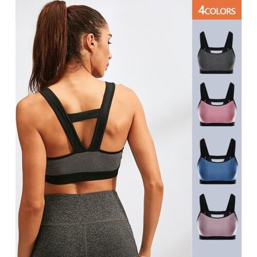 Aipbunny Professional Fitness Sexy Women Elastic Push Up Sports Bra Sweat-absorbing Tops Shake-proof Running Gym Vest Tanks Top