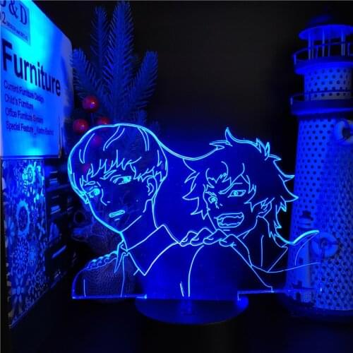 Devilman Crybaby Acrylic 3d Lamp Led Nightlight Anime Light Lamp Multi Color Changing Lampara Kids Bedroom Decor Cool Manga Gift