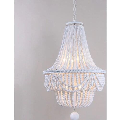 American Country Retro Wooden Pendant Lamp Living Room Bedroom Modern Pendant Light Study Dining Room Nordic Hall Hanging Lights