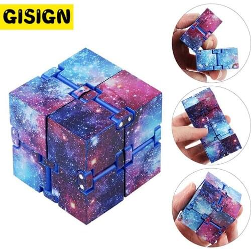 Antistress Relax Adults Creative Infinite Magic Cube Hand Office Flip Cubic Puzzle Stop Stress Reliever Kid Four Corner Maze Toy