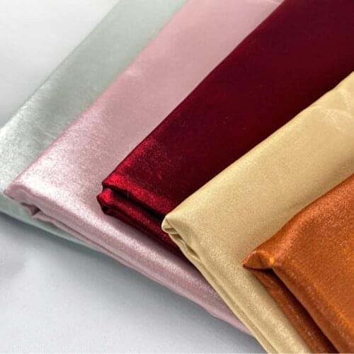 CF699 Solid Colors Glossy Summer Dress Fabric 100% Tencel Cotton Satin Women Skirt Pajamas Scarves Chinese Cheongsam Fabric