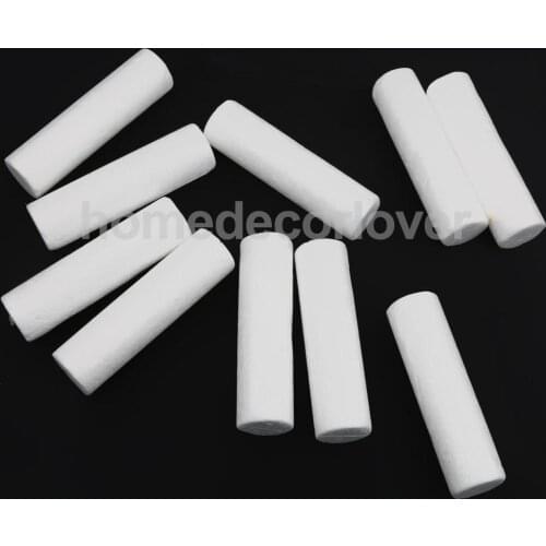 10pcs White Modelling Craft Polystyrene Foam Cylinder Pillar 12cm Kids Craft Ornaments