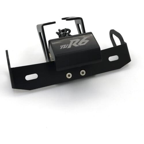 License Plate LED Holder Bracket For YAMAHA YZFR6 R6 YZF YZF-R6 2006-2018 Motorcycle Fender Eliminator Registration