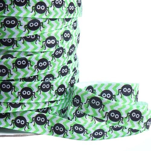 FLRA FOE Cute spider printed fold over elastic