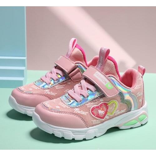 2020 summer autumn girls fashion Cute lovely children sports Casual shoes soft Comfortable Breathable Light kids Lazy shoes