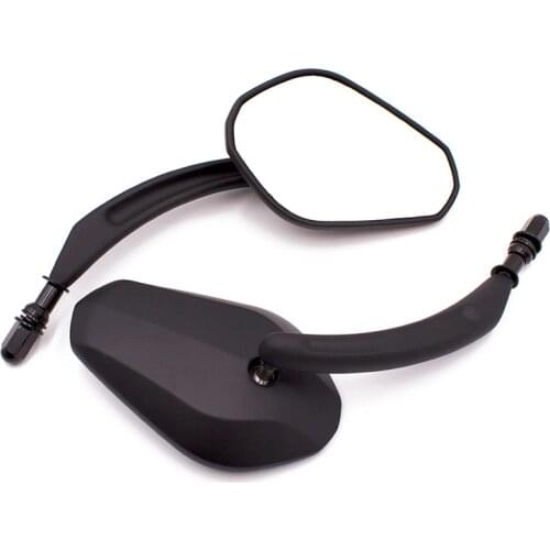 Motorcycle Billet Aluminum Scooter Retro Chrome Rearview Mirror Motorbike Black Side Vintage Mirrors For Harley